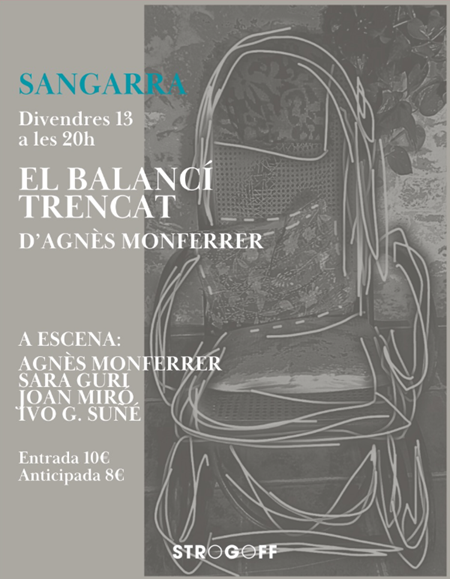 Sangarra poster with Agnès Monferrer