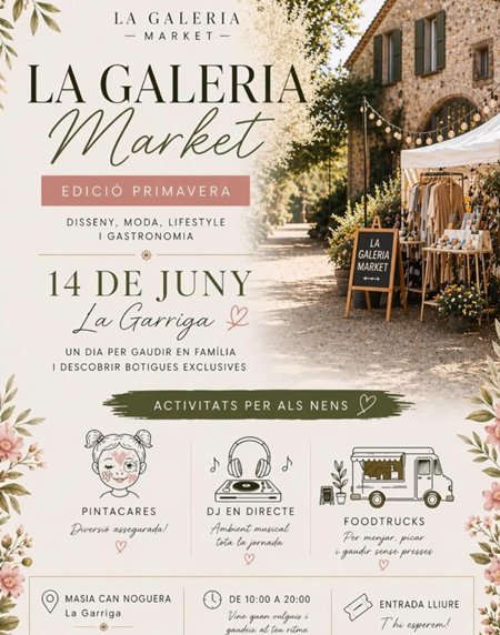 Cartel del mercado de primavera: La Galeria Market