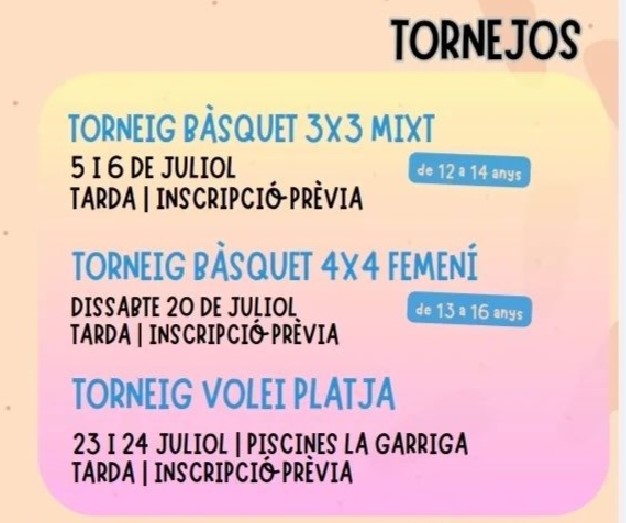 Tornejos esportius de juliol
