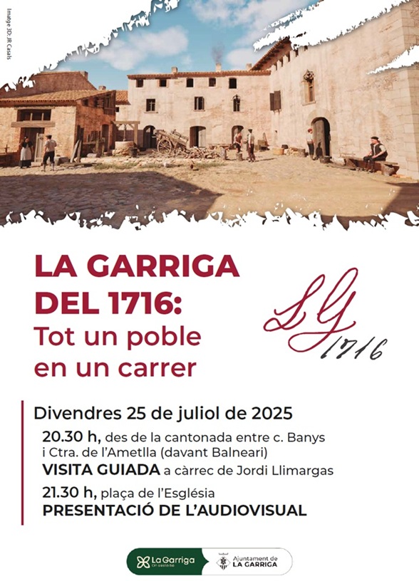 Ruta guiada i audiovisual 'La Garriga del 1716'