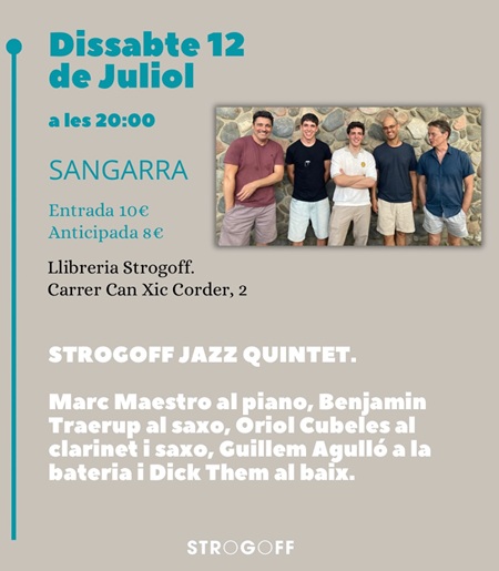 Sangarra a Strogoff: jazz con STROGOFF JAZZ QUINTET