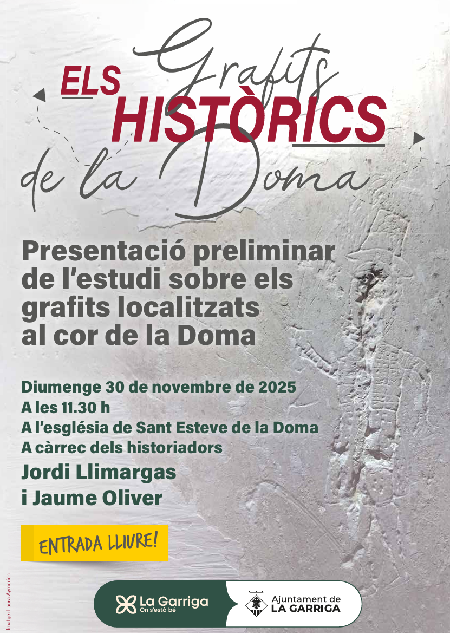 Poster Presentation of the preliminary study of the graffiti of La Doma