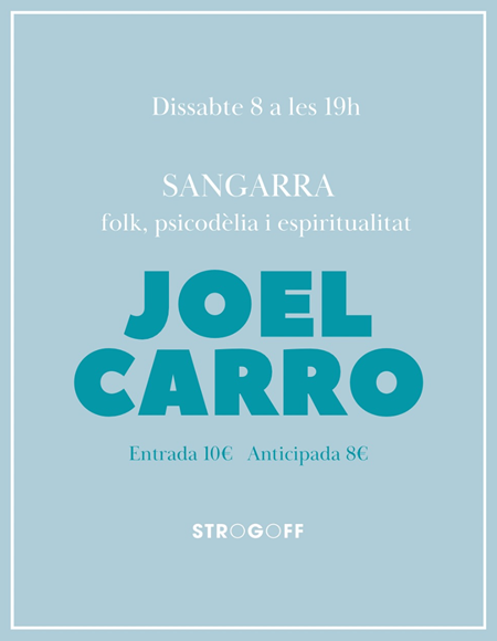 Cartel Sangarra Joel Carro