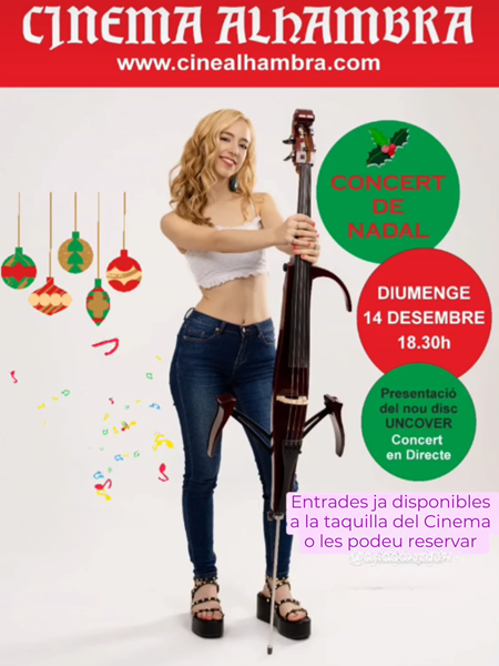 Poster of the live concert by Núria Conangla