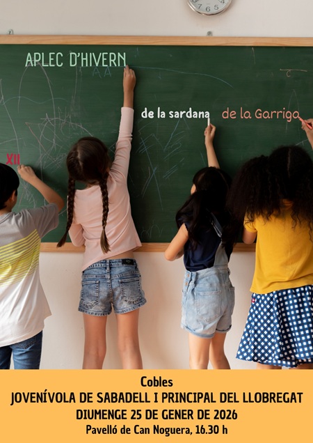 Cartel de XII Encuentro de Invierno de la Sardana