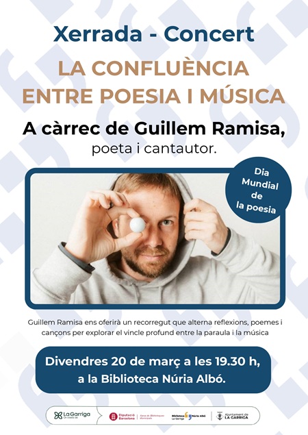 Concert-talk poster for World Poetry Day