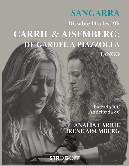 Sangarra poster 'Carril & Aisemberg: from Gardel to Piazzolla'