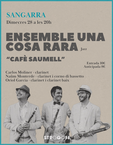 Cartell Sangarra Ensemble una cosa rara