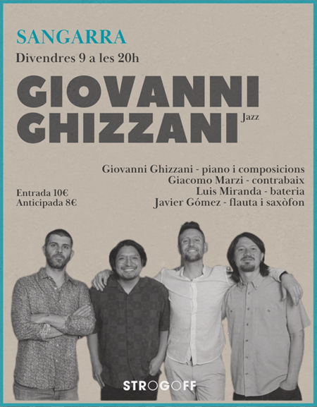 Cartell Sangarra Giovanni Ghizzani jazz