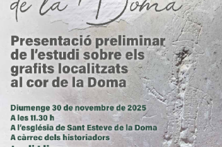 Poster Presentation of the preliminary study of the graffiti of La Doma