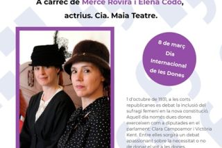 Poster Theatre-Debate stage at the Núria Albó Library