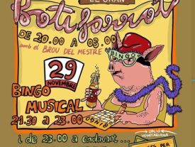 Cartel BINGO MUSICAL: El gran botifarrot