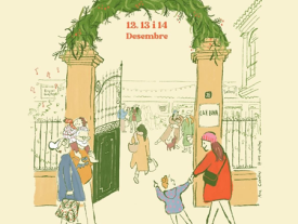 Cartel NAVIDAD EN CASA: Mercado de creadoras