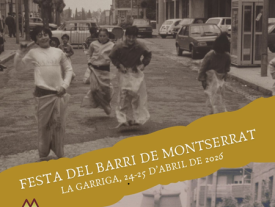 Cartell de la festa del Barri de Montserrat