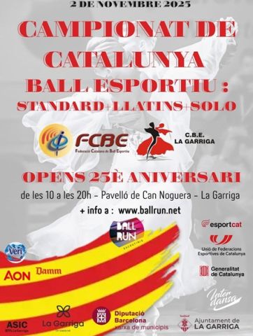 Cartell del Campionat de Catalunya de ball esportiu