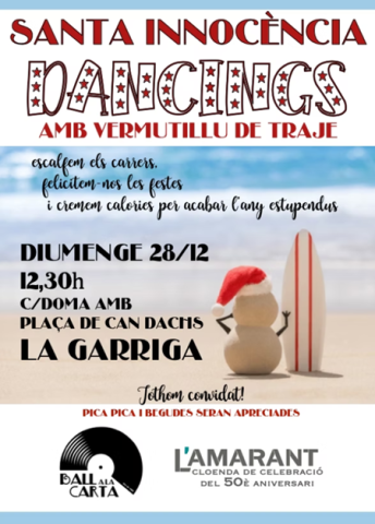Cartell de Santa innocència Dancings