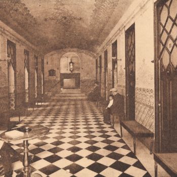 The baths gallery of Blancafort Spa in the 1920s |Photo given in by Víctor Krenn